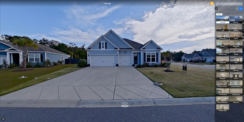 zillow 3d tour 10 grace bay pawleys island hammock cove HOA